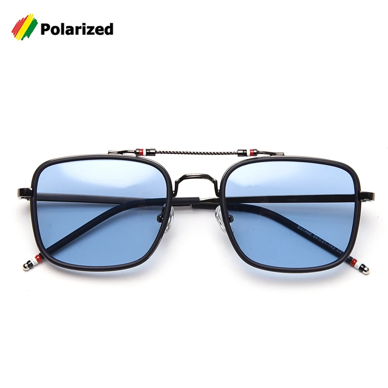 

JackJad 2021 Fashion Cool Square Metal Style Polarized Sunglasses Double Beam Men Brand Design Sun Glasses Oculos De Sol S31486