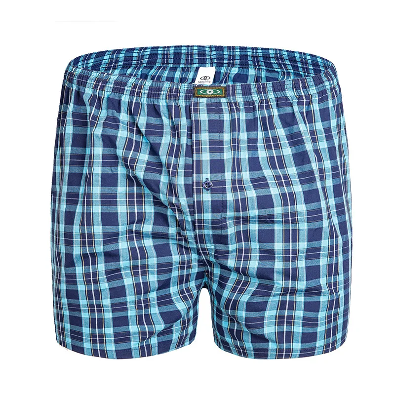 Нижнее белье из 100% хлопка мужские повседневные клетчатые штаны для сна удобные