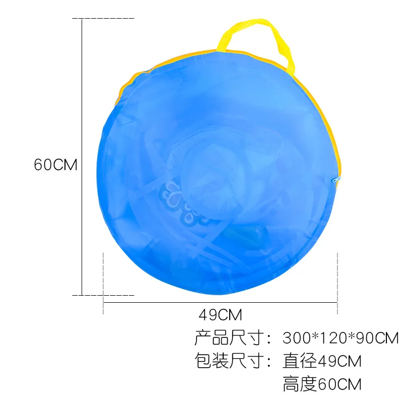 Children's Game House Cartoon Three In One Tent Baby Crawling Tunnel Piece Crossing Ocean Ball Pool | Игрушки и хобби