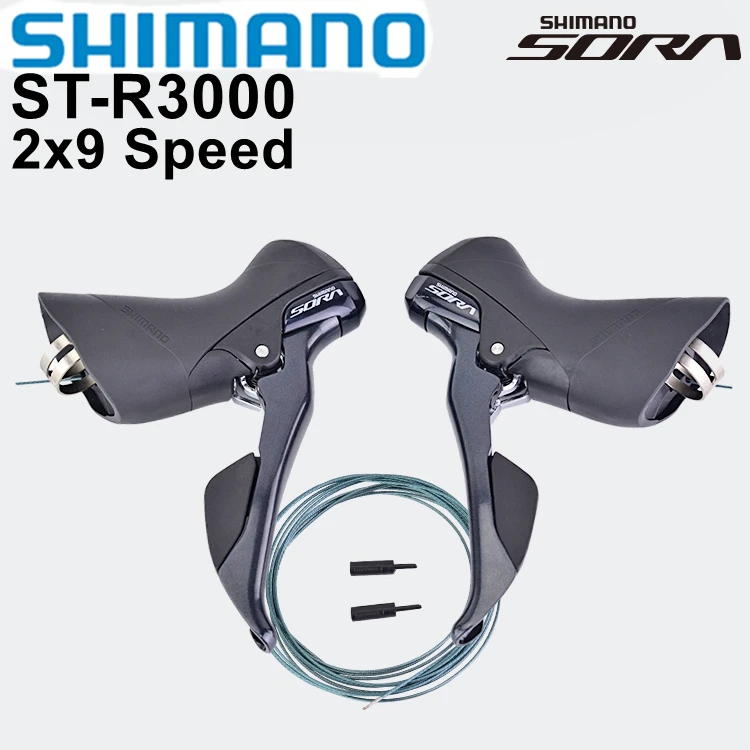 

Shimano SORA ST-R3000 Shifter Brake Lever 2x9 Speed Road Bike Derailleur DUAL CONTROL LEVER SUPER SLR ST 3000 Shifter Trigger