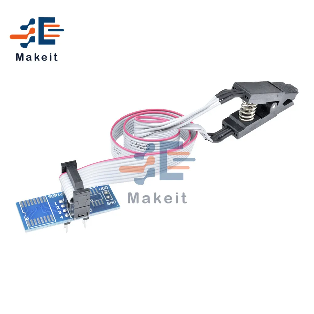 Программатор SOIC8 SOP8 SOP Модуль программируемого модуля с лампочкой разъемом для BIOS