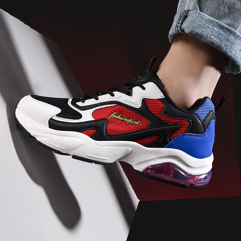 Trend air Men's Casual Shoes Outdoor Street Sneakers Men Fashion Mixed Colors Zapatos De Hombre Thick-soled Platform |