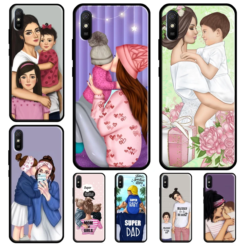 Для малыша и мамы мам дочек для дочки королева чехол мягкий Xiaomi Redmi Note 9 8 Pro 9S 7 K40