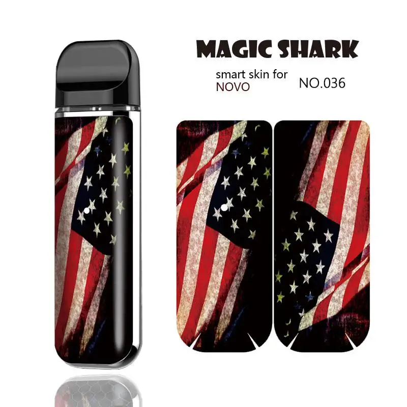 Волшебная Акула модный с черепом звездами флагом США бумпи набор для вейпа из ПВХ