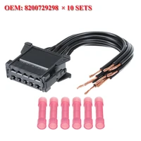 10 sets car heater blower resistor wiring loom harness connector for renault megane 2 scenic ii 8200729298