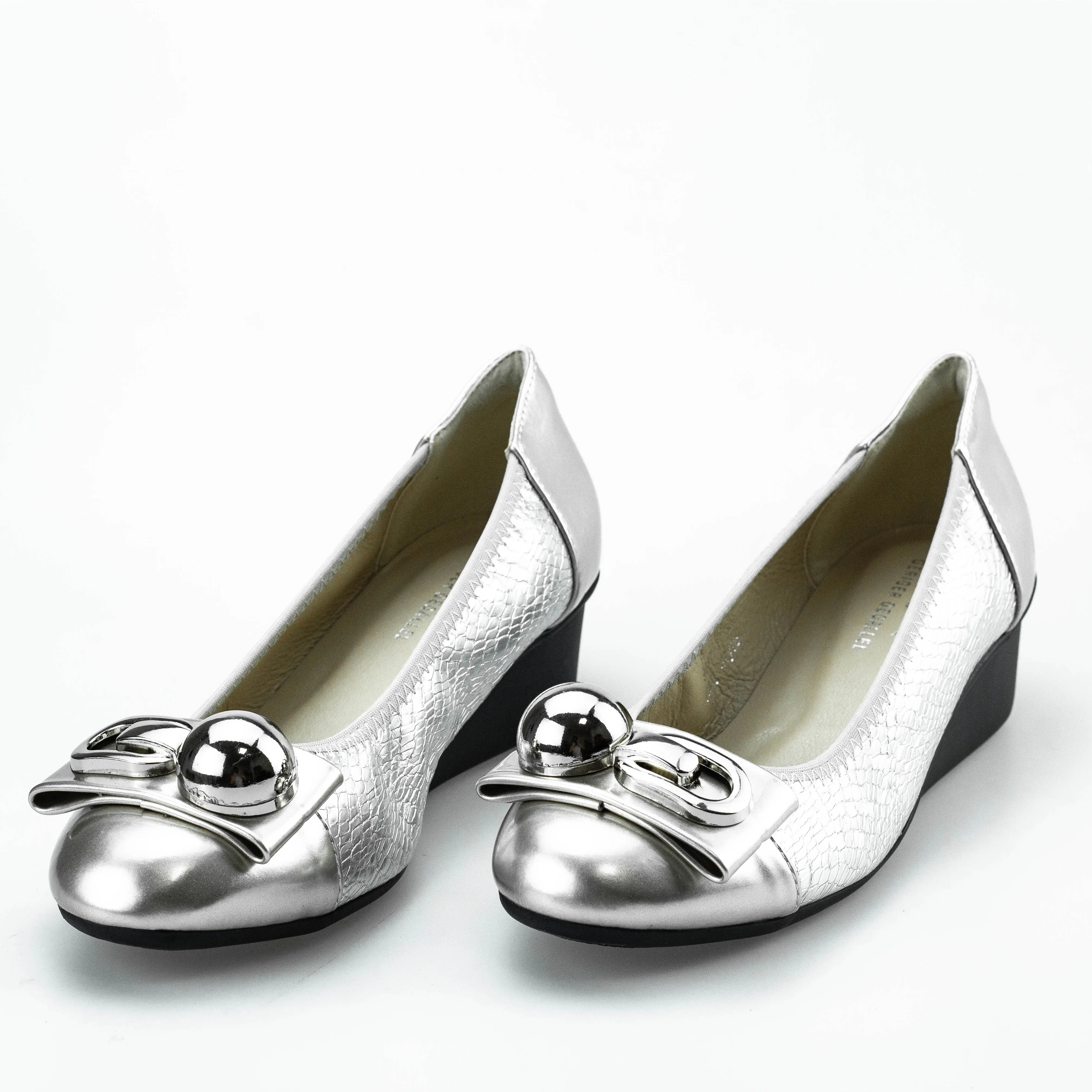 Plus Size 41 42 43 4.5cm Heel Casual Women Shoes Wedge Heel Slip on Loafers Ladies Ballet Shoes Female Footwear Leather Shoes