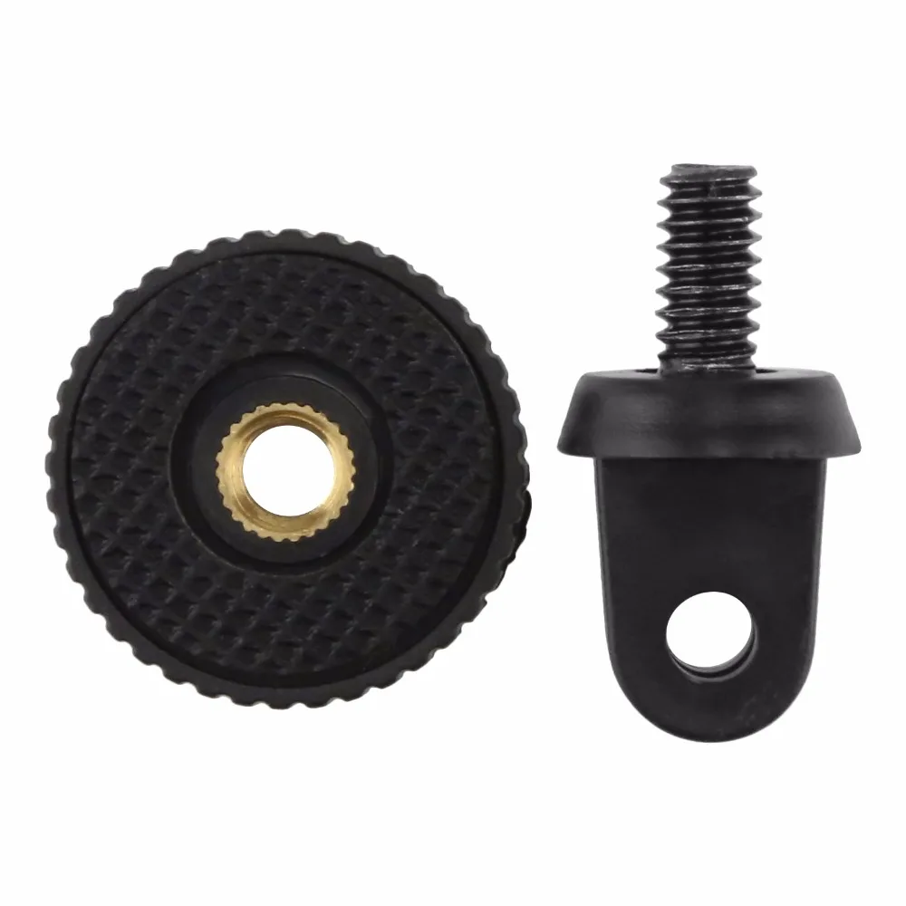 Мини адаптер для штатива на присоске SHOOT 1/4 дюйма GoPro Hero 7 6 5 4 Session SJCAM SJ4000 Yi 4K SOOCOO Eken