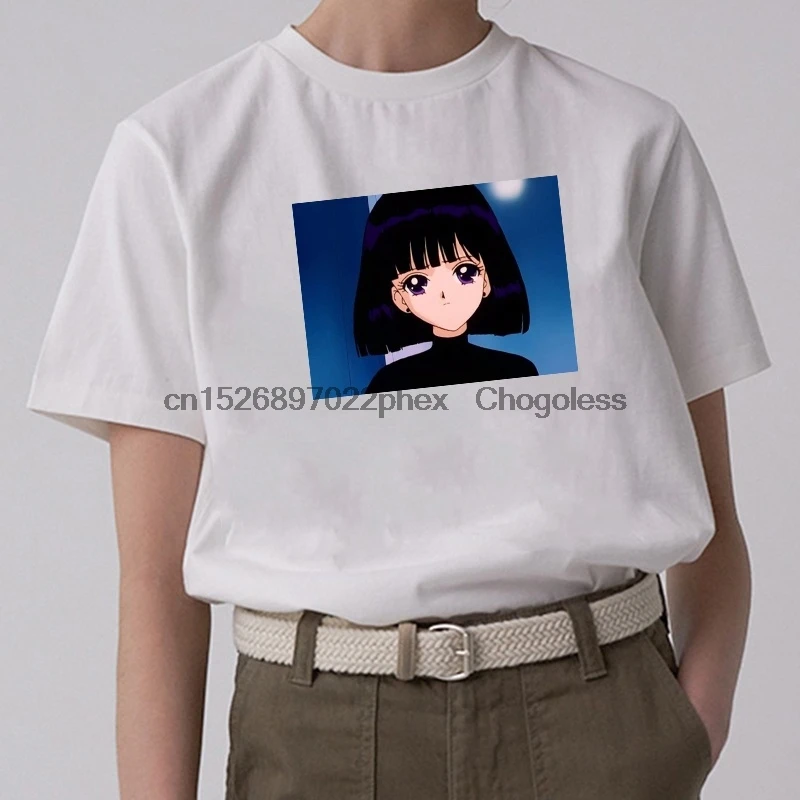 Новинка летние модные футболки с изображением моряка и Сатурна Модный женский