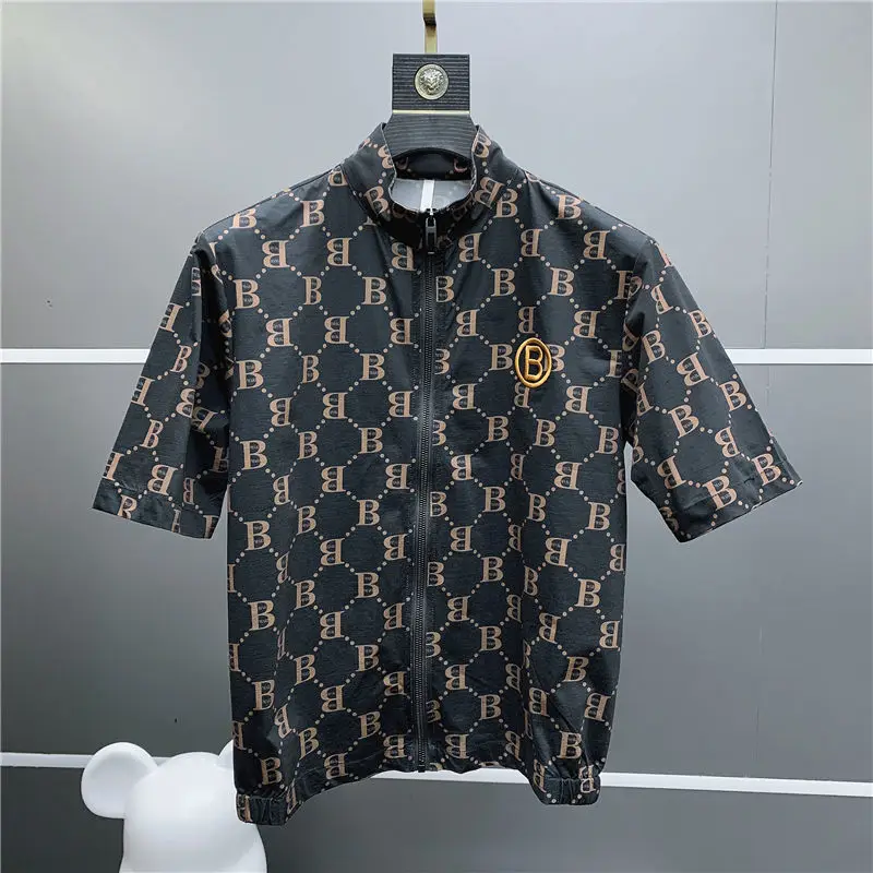 Костюм мужской летний из двух предметов повседневный спортивный костюм с