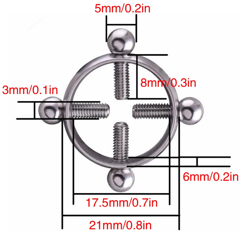 Круглая нержавеющая сталь Non-пирсинг для соска кольцевой щит пирсинг пирсинга