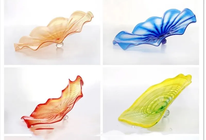 Новинка 2018 выдувные вручную стеклянные подвесные пластины Dale Chihuly настенные