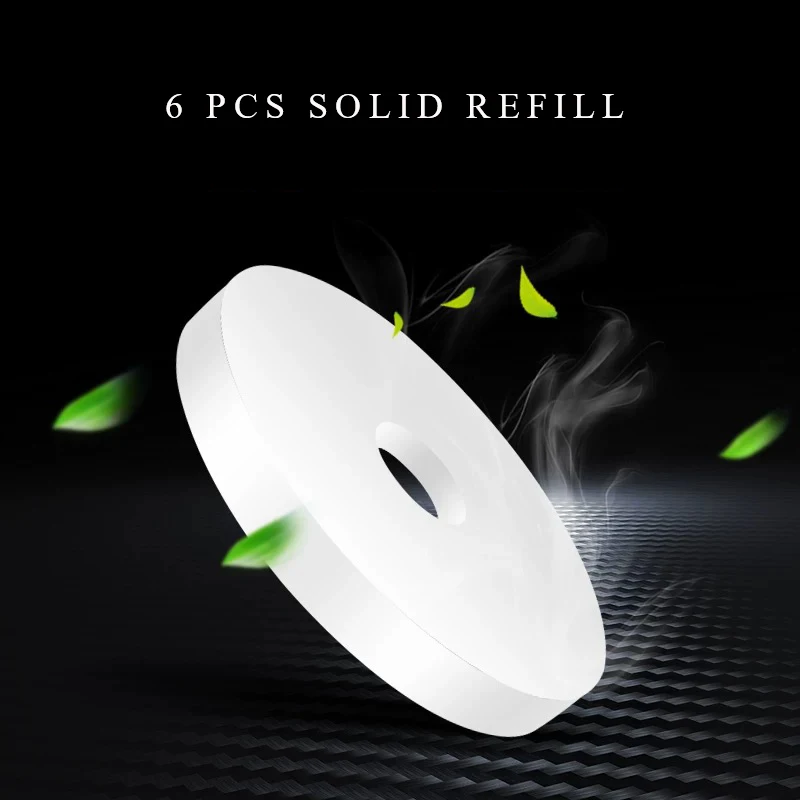 6 Pcs Solid Refill Крутой автомобильный освежитель воздуха с бульдогом, ароматизатор, чистый автомобильный запах, автомобильный освежитель, запасной парфюм, украшение интерьера автомобиля, новая версия - Название цвета: 6 Pcs Solid Refill