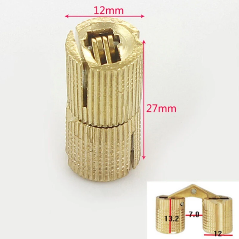 Copper Hinge Invisible Concealed Cabinet Sturdy Home Furniture Metal Gift Box Hardware 1pc DIY | Обустройство дома