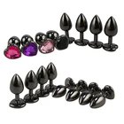 Размеры: SM анальные шарики Ювелирные изделия из кристаллов любовь анальный стимулятор-пробка Секс-игрушки фаллоимитатор Нержавеющаясталь Анальная затычка для гей Анальная затычка
