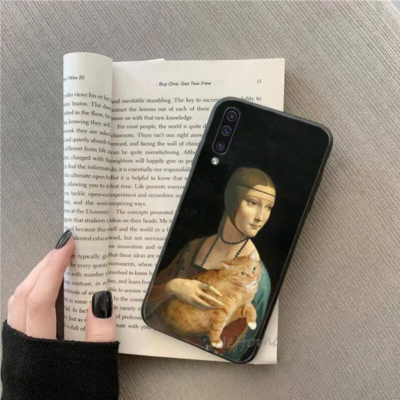 

Cat Art Aesthetics Phone Case for samsung galaxy s21 s20 fe s10 a51 a52 a71 a50 a12 a72 a21s a70 note 20 10 ultra plus funda