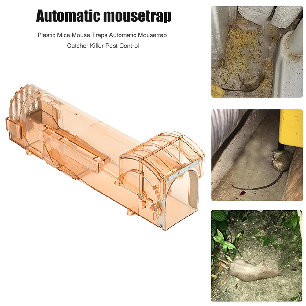 

Reusable Plastic Mousetrap Humane Live No Kill Rats Cage Clamp Mice Catcher Household Pest Repeller Harmless Smart Control Trap