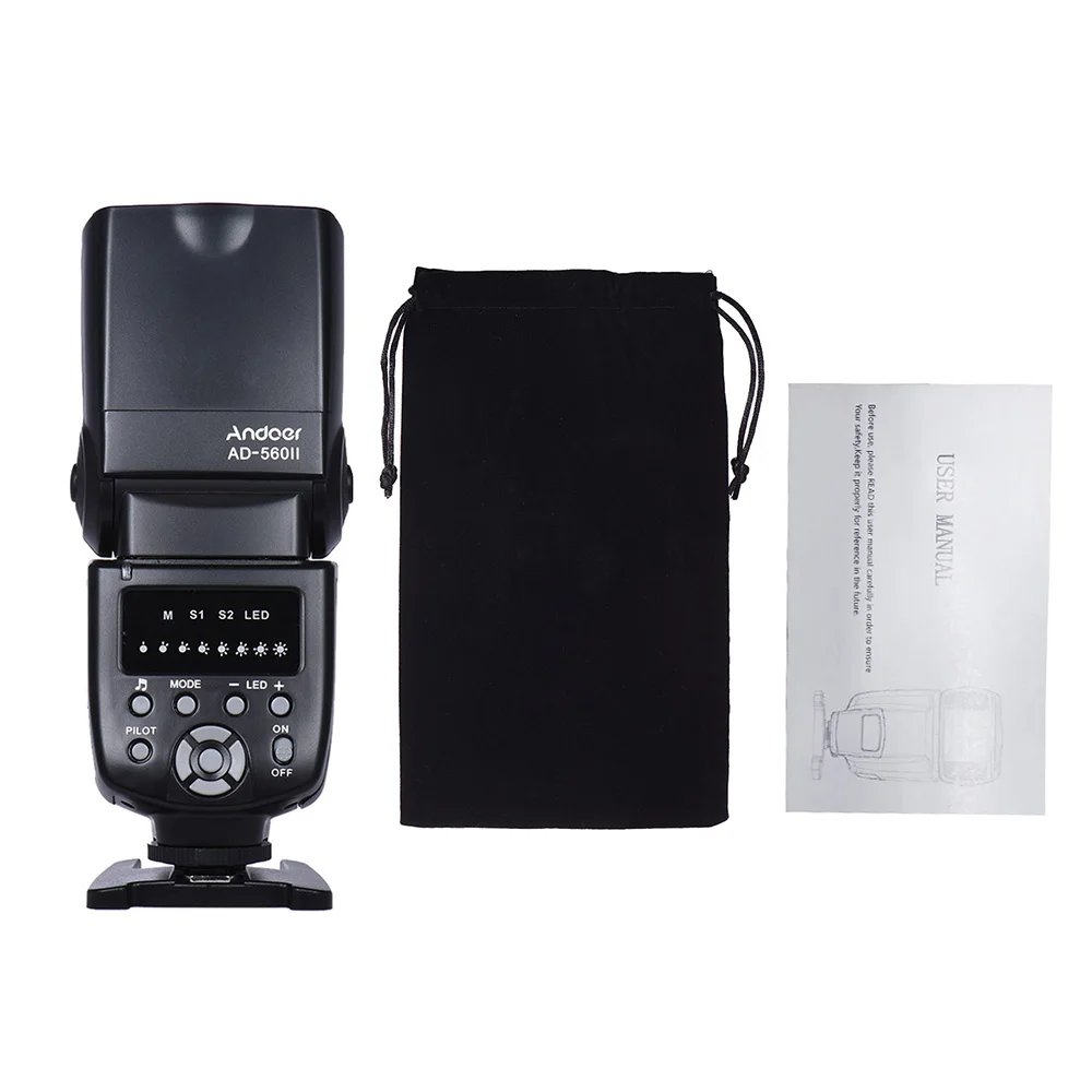 Andoer AD 560 II универсальная вспышка Speedlite w/беспроводной триггер вспышки для Canon Nikon