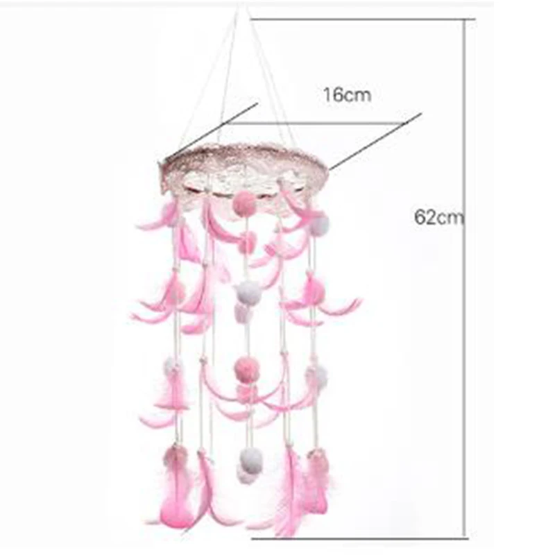 1 шт. 62 см подвесные колокольчики домашний декор Ловец снов перо подвеска из