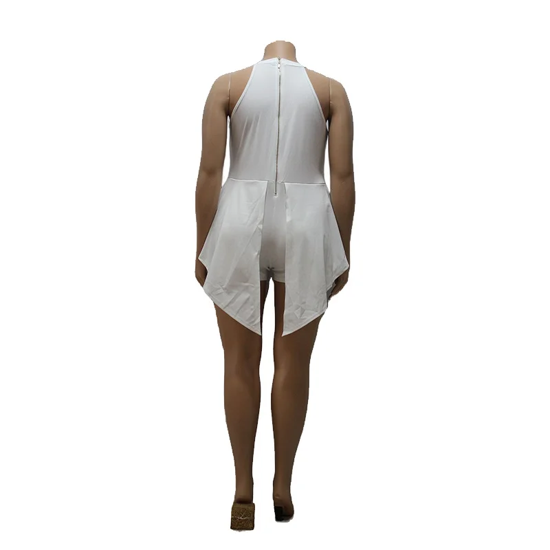 

Summer Women Jumpsuit Sleeveless Bodycon Plus Size Rompers Sexy One Piece Jumpsuit Shorts Jumpsuits