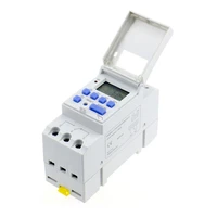 electronic weekly 7 days programmable digital industrial time switch relay timer control ac 220v 16a din rail mount
