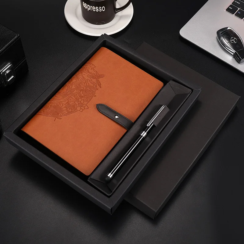 

A6 leather Cover Notebook Gift Package Diary Loose Leaf Travelers Journal Agenda Cards Bullet Handbook Refill Business Notebook