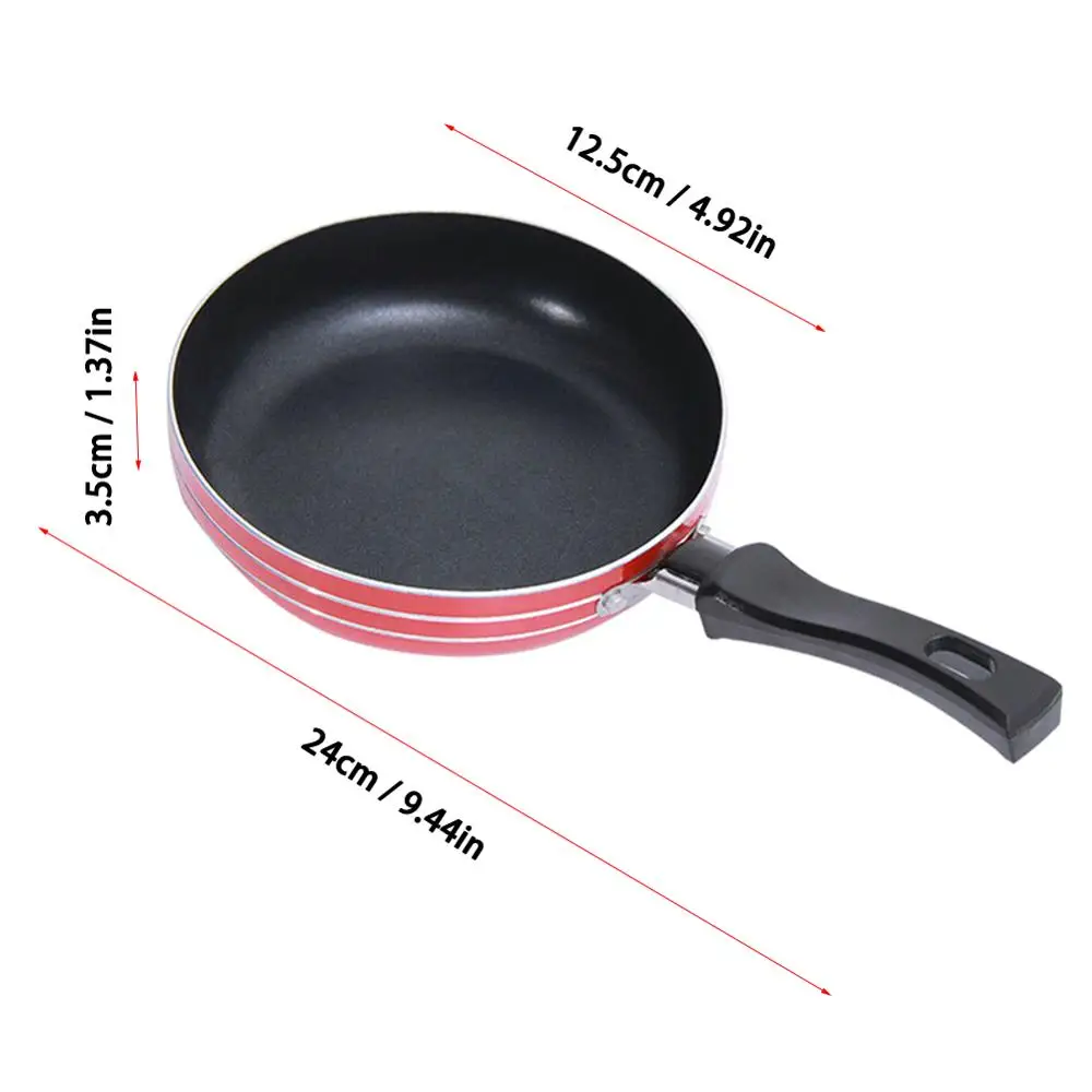 

Mini Non Stick Frying Pan Coating 5 Layers Bottom Soft Handle Aluminum Dishwasher Safe Cooking Pan Set Kitchen Tool