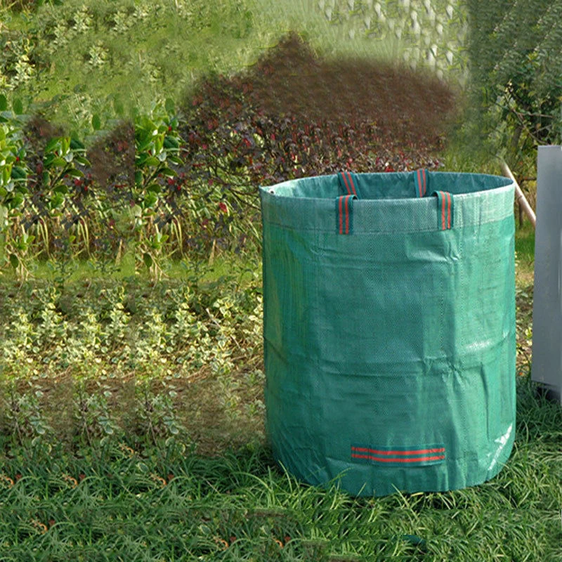 Мешок для садовых отходов сорняков Листьев большой мешок резки переносная сумка