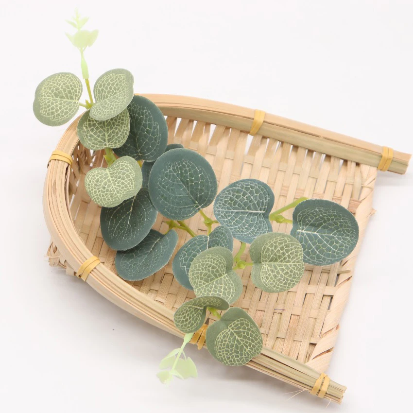 Искусственные листья эвкалипта в стиле ретро 10 шт.|Искусственные и сухие цветы| |