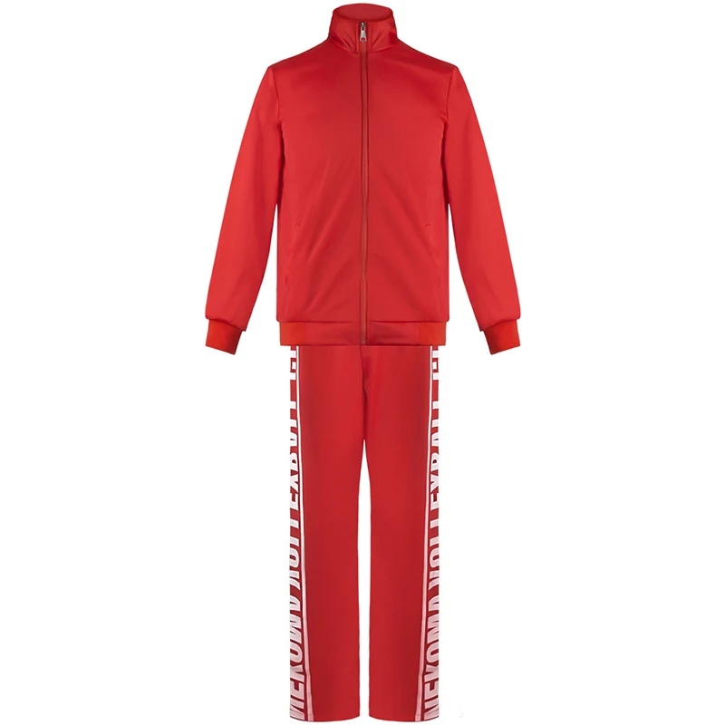 Haikyuu Karasuno Nekoma Fukurodani Aoba Johsai Shiratorizawa куртка брюки спортивный костюм для косплея