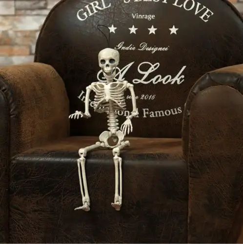1Pcs Halloween Prop Human Skeleton Full Size Skull Hand Life Body Anatomy Model Decor 38x12cm | Дом и сад