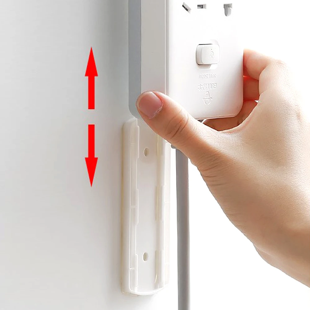 

Mobile Power Plug Stickers Removable Punch Free Holder Fixator Self Adhesive Wall Socket Retainer Cable Bracket Fixing Device