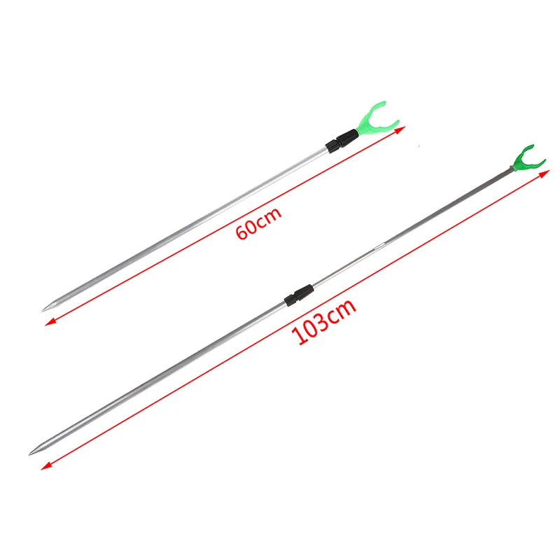 С 2 секциями регулируемый телескопический держатель для рыбалки алюминиевая