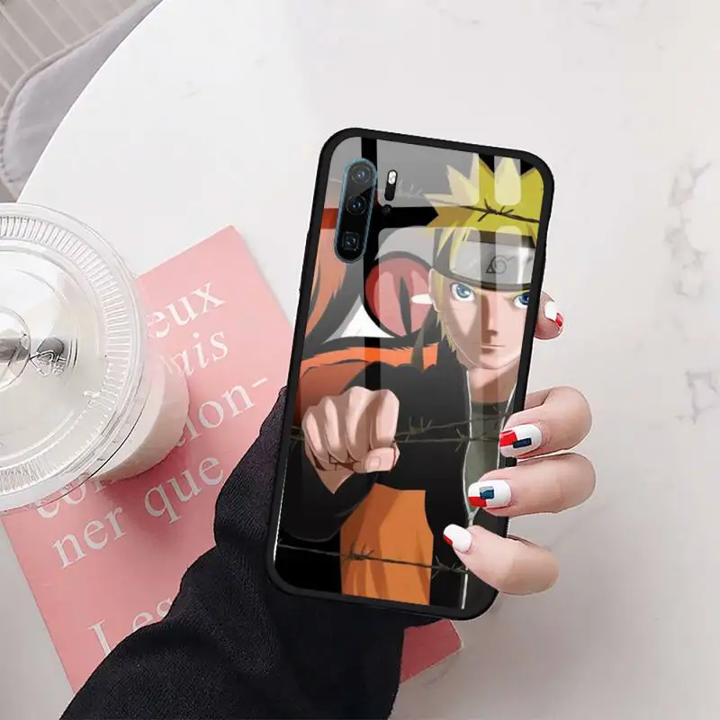 

hot anime Naruto Sasuke Phone Case Tempered glass for Huawei Honor 7A 8X 9 10 V10 Mate 10 20 pro lite