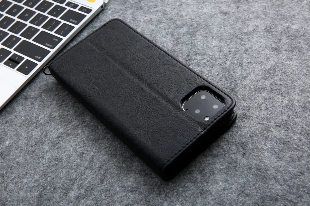 Для iPhone 11 Pro Max чехол с магнитной застежкой из искусственной кожи чехол для iPhone 6 6S 7 8 Plus X XR XS Max чехол-кошелек с подставкой и отделением для карт