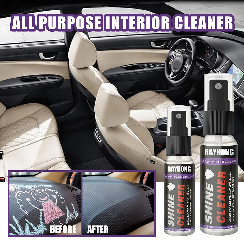 

Car Interior Cleaner Spray Multifunctional Cleaning Agent Anti-Aging Protection Leather Dash Vinyl Console Home Cleaning Spray