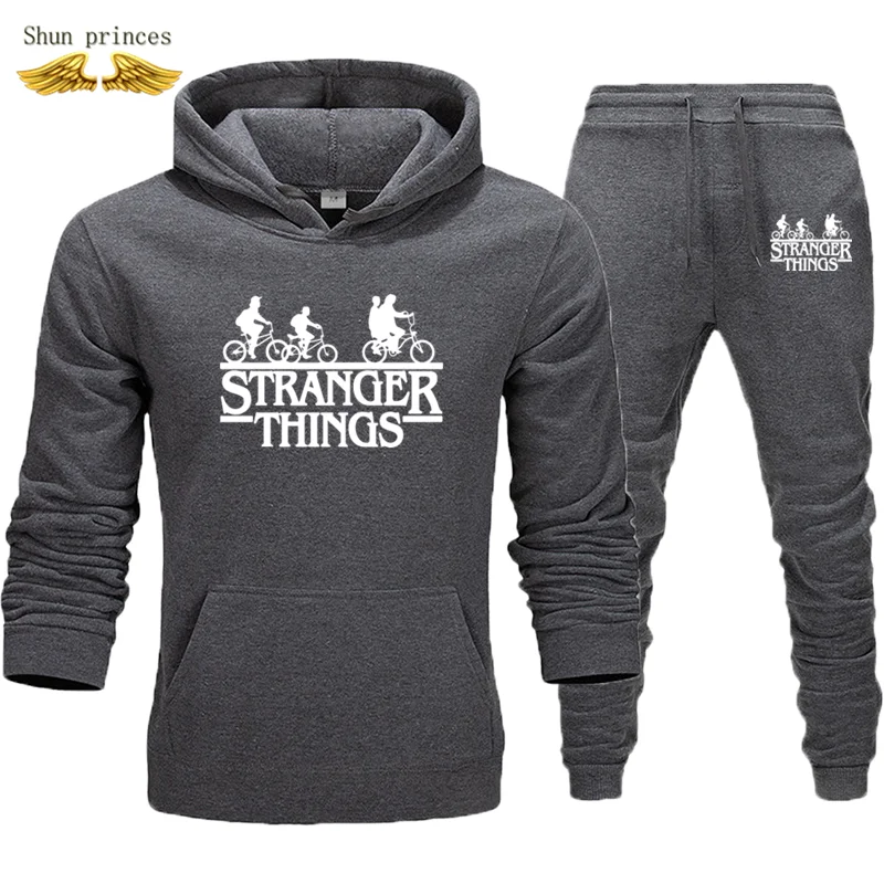 Чудесная сказка белые толстовки спортивные костюмы для мужчин осень/зима + штаны