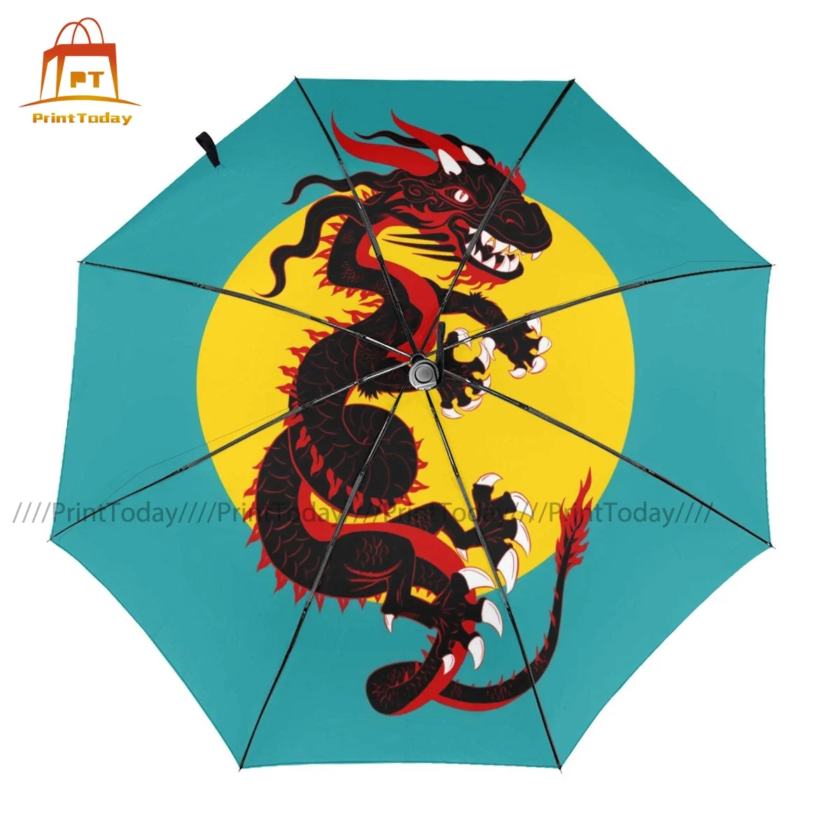 

Lizard Umbrella Cool Compact Umbrella Painting Car Windproof Automatic Umbrella