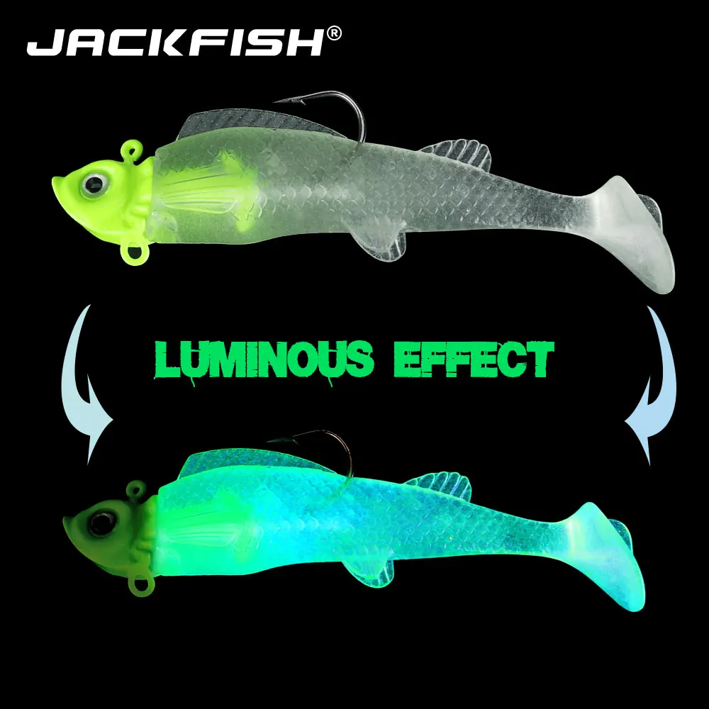 JACKFISH 7 г/15 г свинцовый джиг искусственная Мягкая приманка С рыболовным крючком 6