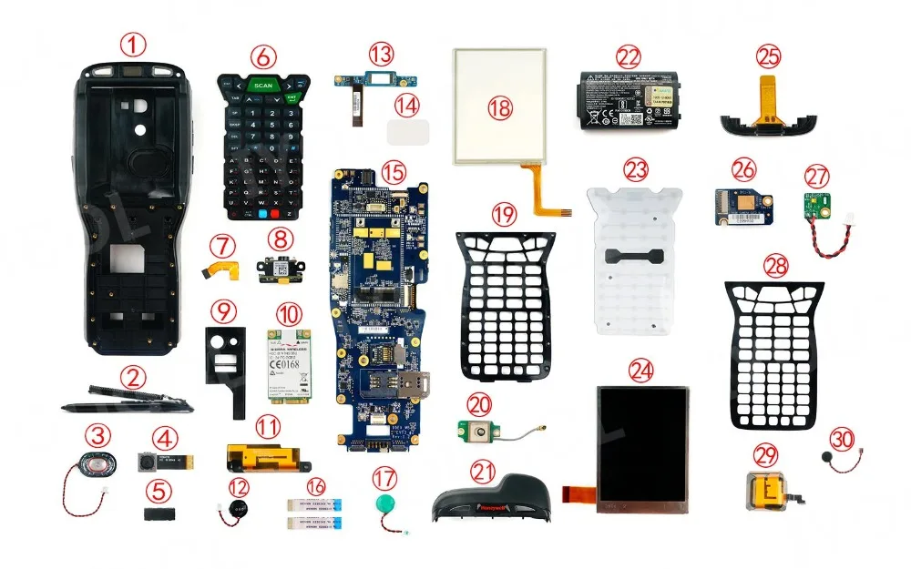 10 шт. панель клавиатуры (версия 2 55 клавиш) для Honeywell Dolphin 99EX 99GX | Мобильные телефоны