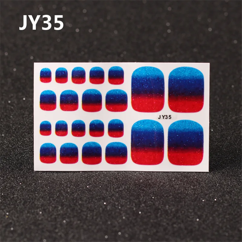 Lamemoria 1 лист полное покрытие пальца ногтей Стикеры на ногти блестящие градиентные