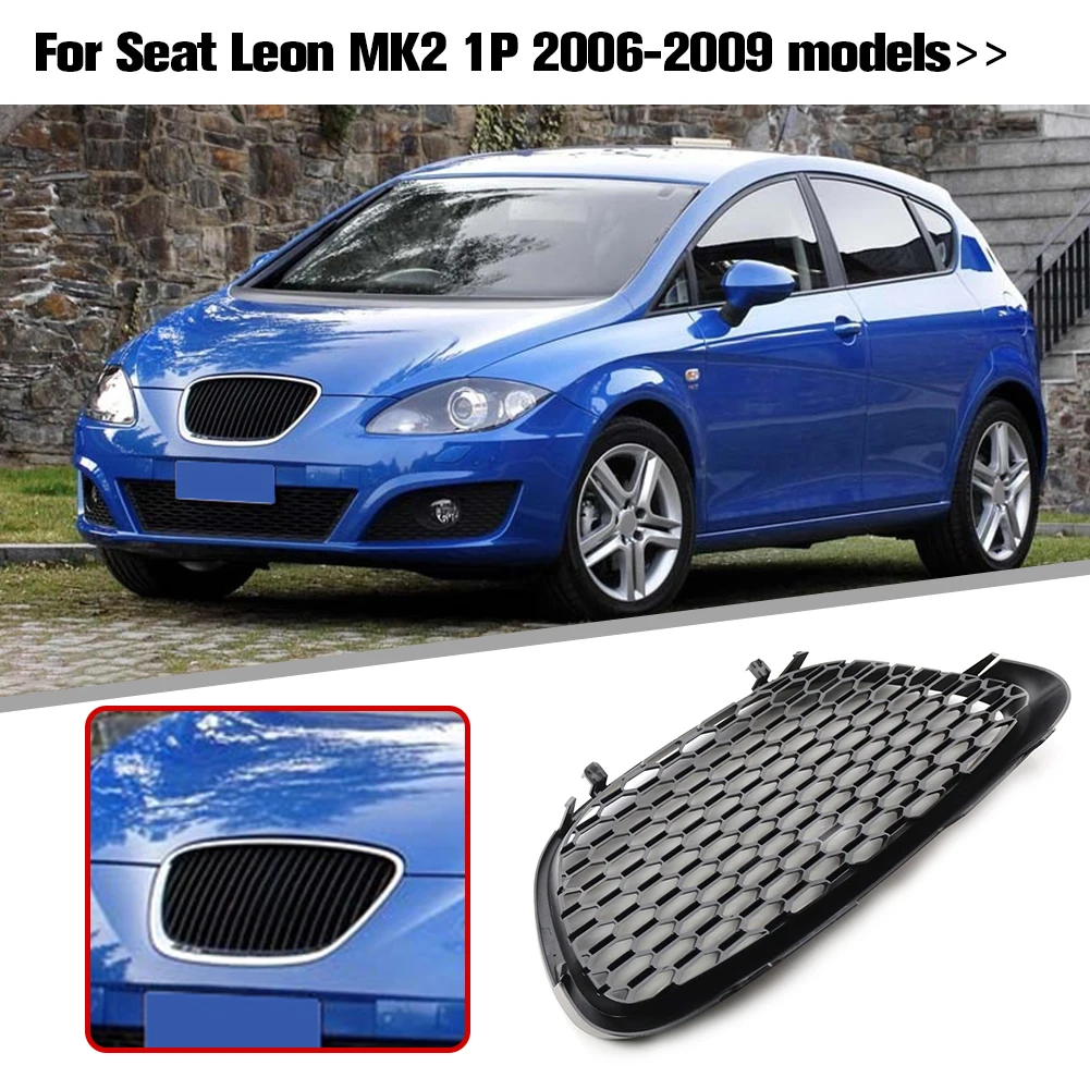 

Car Styling Replacement Front Kidney Grille Hood Grills for Seat Leon MK2 1P 2006-2009 Vehicle Auto Exterior Parts