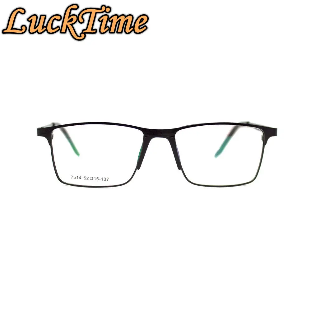 LuckTime Модные мужские оправы для глаз бизнес очков сплав очки близорукости