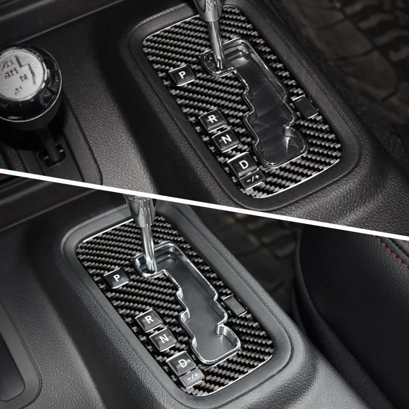Декоративные наклейки из углеродного волокна для панели переключения передач Jeep