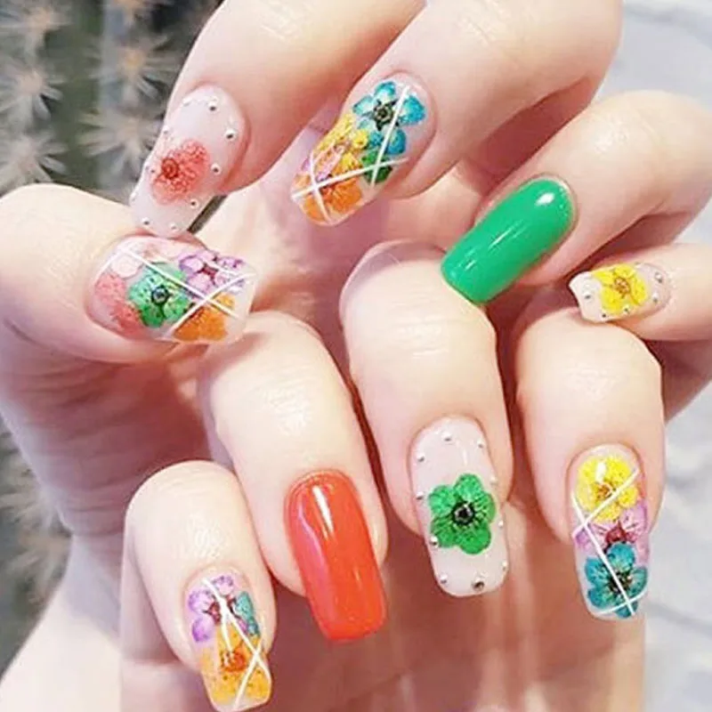 

1 Box Crystal Glue Jewelry Mold Dried Flower Nail Art Tips Decoration DIY Manicure AC889