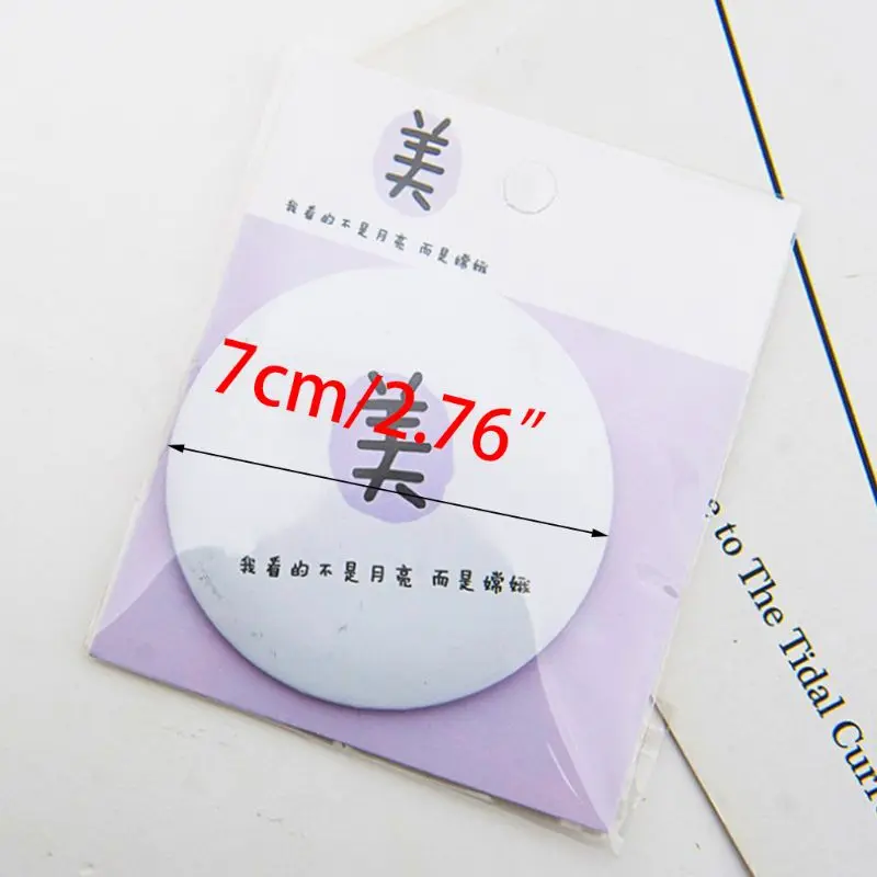 Мода мультфильм прекрасный портативный компактное зеркальце для макияжа