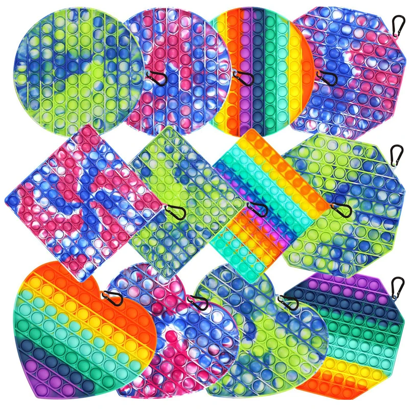 

NEW BIG SIZE Fidget Toys Pops It Square Antistress Toy Push Bubble Figet Sensory Squishy Jouet Pour Autiste For Adult Kids Gift