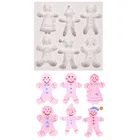 Силиконовая форма для торта, помадки, мусса, желе, имбиря, Рождественская серия, товары для кухни