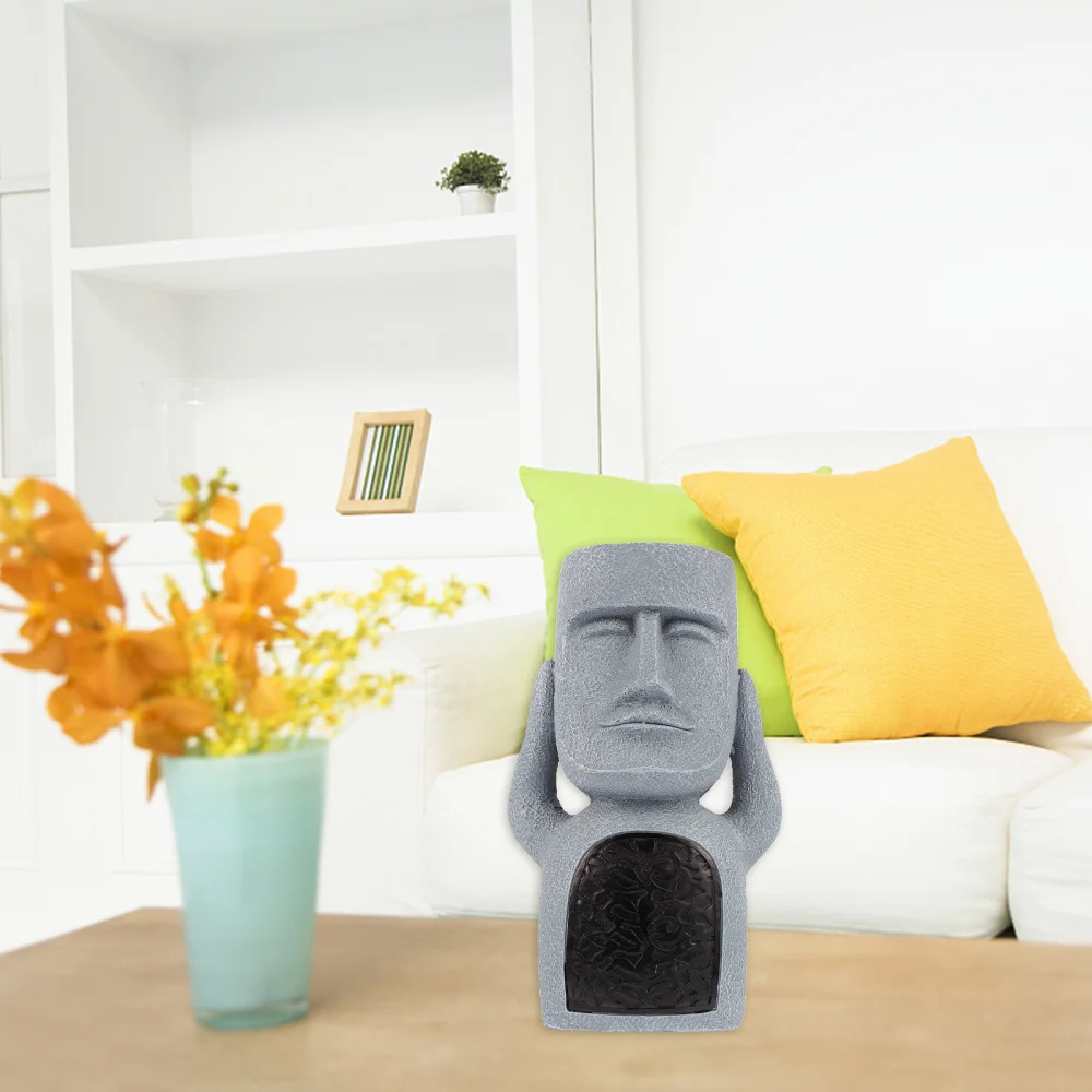 

Resin Figurines Sculptures Easter Island Giant Statue Ornament Desktop Crafts