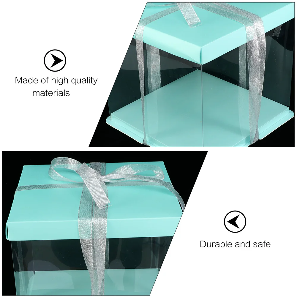 

5Pcs Gift Box Birthday Cake Box Storage Box Paper Cake Container Dessert Box