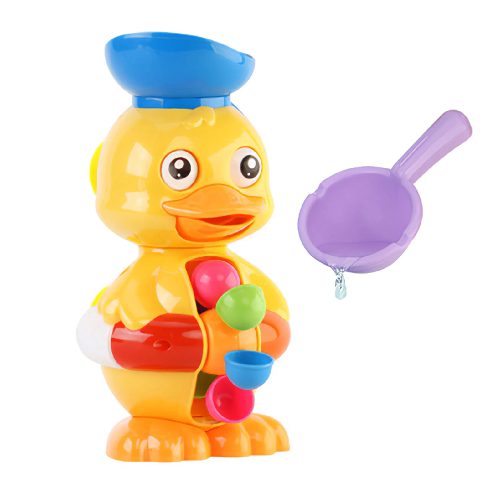

Funny Kids Rotatable Waterwheel Duck Bath Toy Sprinkler Duck Toy Bathroom Duck Toy For Baby Bathing Toy Water Play Set Gift